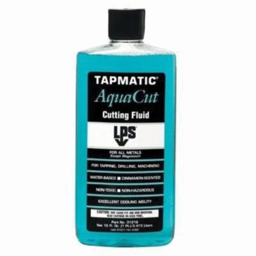 LPS® Tapmatic® 01228 AquaCut Cutting Fluid, 1 gal Plastic Jug, Cinnamon, Liquid, Clear Turquoise